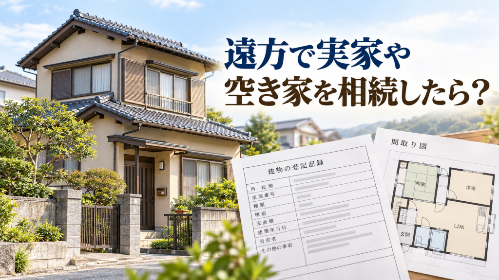 遠方で実家や空き家を相続したら?現地へ行く前に確認したいことと、現地で調べるポイント
