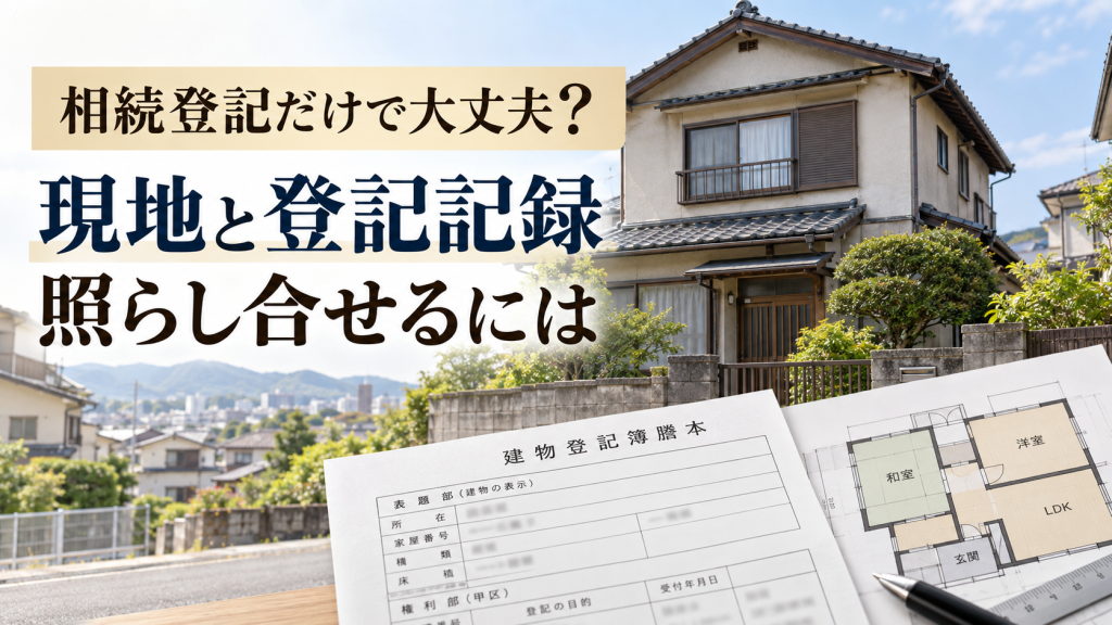 相続登記だけで大丈夫?相続した土地・建物の現況確認と境界・未登記建物の注意点